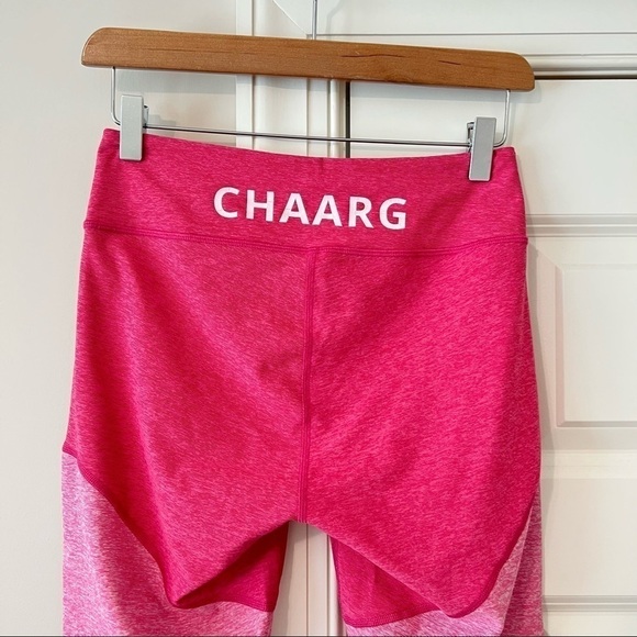 Outdoor Voices x CHAARG Springs 7/8 Leggings Flamingo/Rose/Clay Medium - Picture 7 of 8